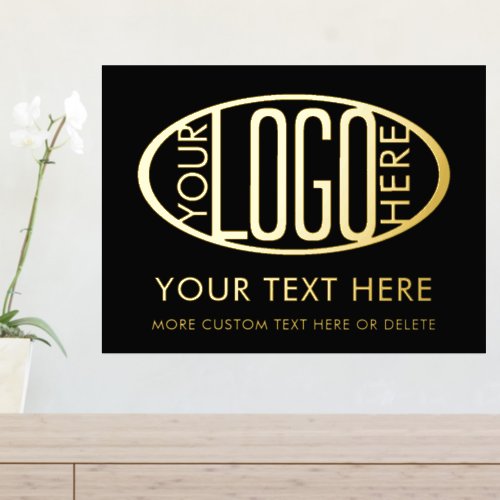 DIY Color  Text  Your Logo Company Promotional Foil Prints