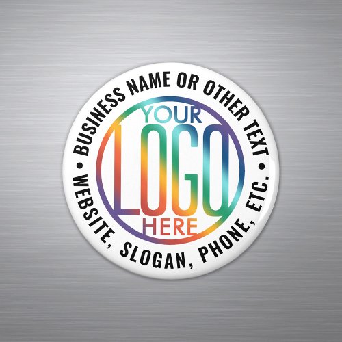 DIY Color  Your Business Logo Promotional Round Magnet