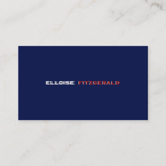 DIY colors+fonts business card (Front)