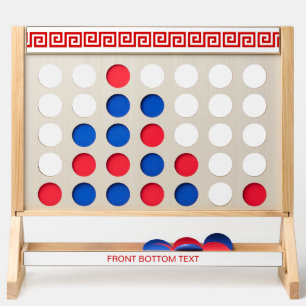 DIY Colors Greek Key S Pattern Red White Fast Four