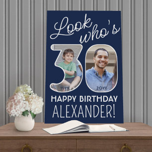 DIY Colors • Look Who's 30 Birthday Party 2 Photo Foam Board