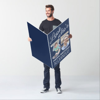 DIY Colors • Look Who's 35 Giant 2 Photo Birthday Card