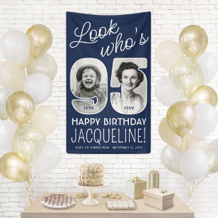 DIY Colors • Look Who's 95 Birthday Party 2 Photo Banner