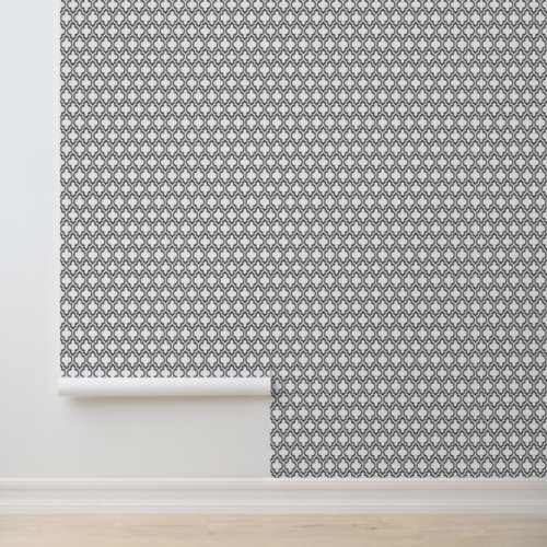 DIY Colors Moroccan Quatrefoil 4DS SM Black White Wallpaper