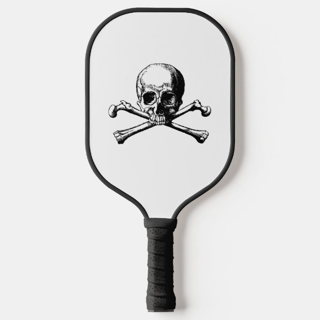 DIY Colors Pirate Skull & Crossbones Pickleball Paddle (Front)
