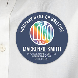 DIY Colors Professional Employee Business Logo Name Tag