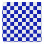 Diy Colors Royal Blue White Checker Board Pattern Bandana at Zazzle