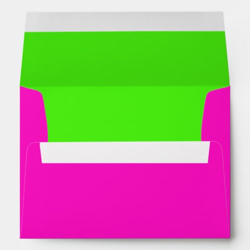 DIY Colors Shocking Pink Lime Green Envelope