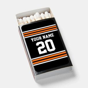 DIY Colors Team Jersey Stripes Orange Black SV Matchboxes