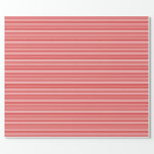 DIY Colors Ticking Stripe Large #3 SV Red White Wrapping Paper (Flat)
