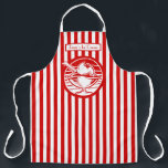 DIY Colors Vertical Stripe Red White Ice Cream Apron<br><div class="desc">DIY Colors Vertical Stripe Red White Ice Cream Theme ========== Infinite color choices: A Vertical Stripe in the Pattern and Background Colors of your choice. You can add your name or other text to the rectangle that can be resized (or removed if you don't want text). You can change the...</div>