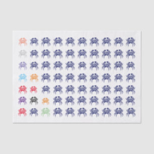 DIY Colors Vintage Crab #1 Drawing - Multi Colors Tissue Paper