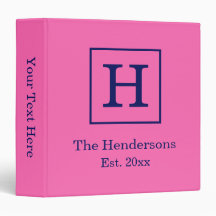 DIY Colrs Framed Initial Name Monogram SV HP Navy