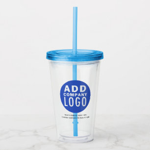 DIY Company Logo and Brand Name Acrylic Tumbler