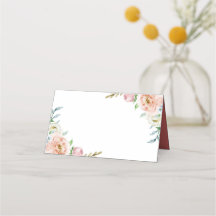 DIY Coral Floral Boho Chic Watercolor Wedding