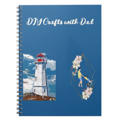 DIY Crafts with Dad Daughter Bonding Lighthouse  Notebook