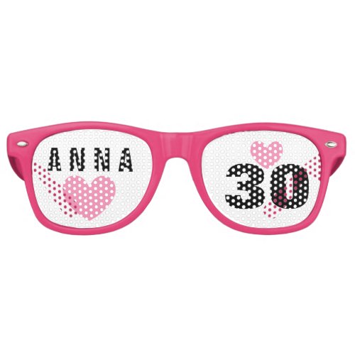 DIY Create Your Own 30th BIRTHDAY or ANY YEAR A62C Retro Sunglasses