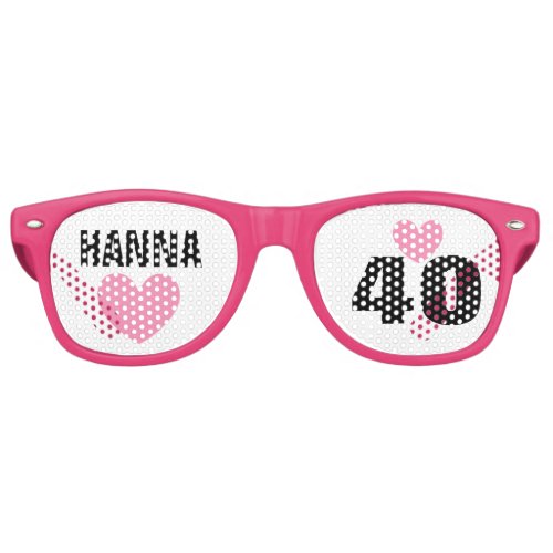 DIY Create Your Own 40th BIRTHDAY or ANY YEAR A62D Retro Sunglasses