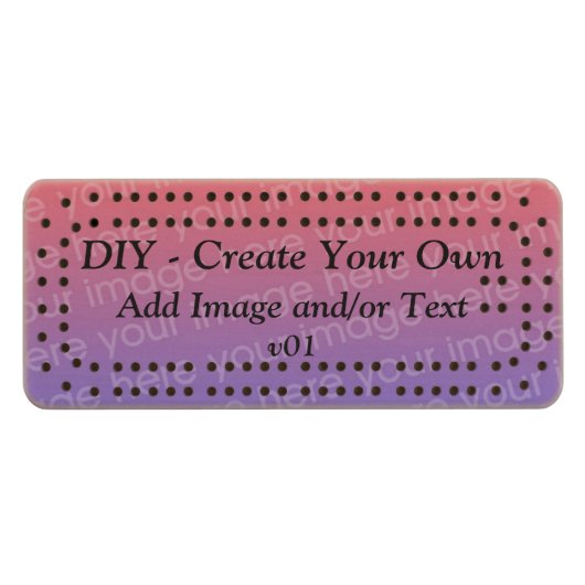 DIY Create Your Own Custom Cribbage Board V01 (Front (Horizontal))