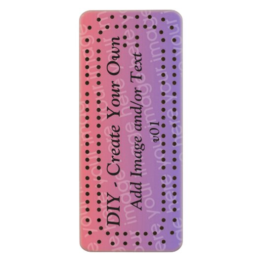 DIY Create Your Own Custom Cribbage Board V01 (Front Vertical)