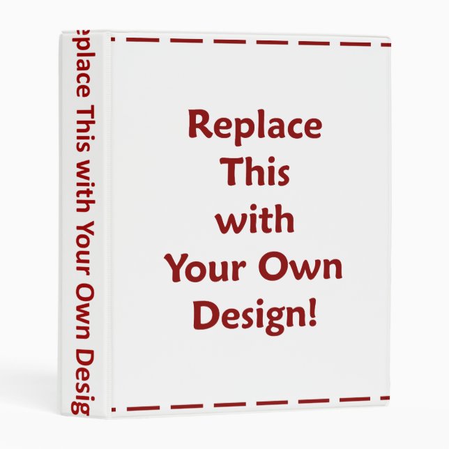 DIY Create Your Own Custom Personalized Template Mini Binder (Front/Spine)