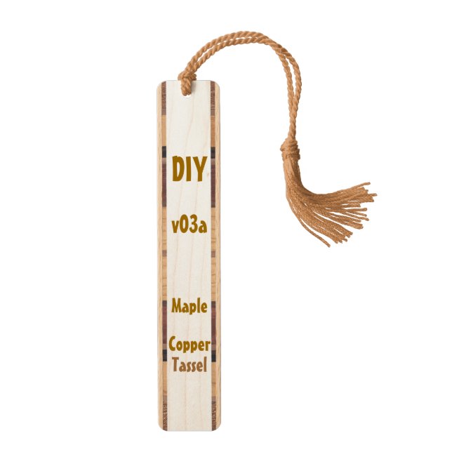 DIY Create Your Own Custom Wooden Bookmark V03A (Front)
