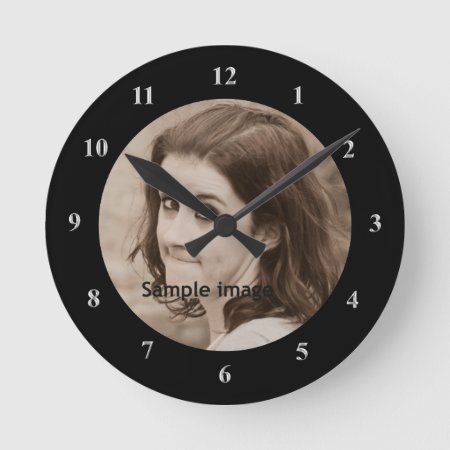 Diy Create Your Own Design | Personalized Photo Round Clock