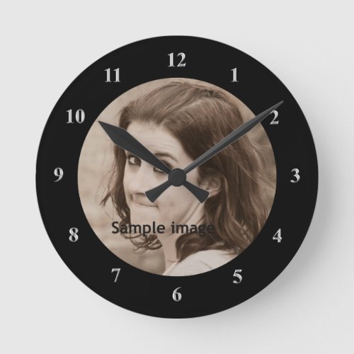 DIY Create Your Own Design  Personalized Photo Round Clock