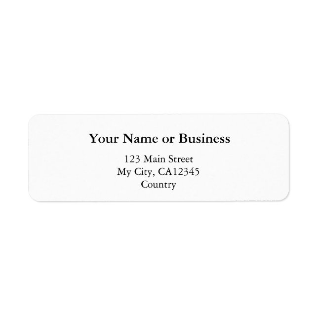 DIY, Create your own home, office and business Label (Front)