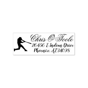 DIY, Create Your Own Personalized Address Baseball Self-inking Stamp