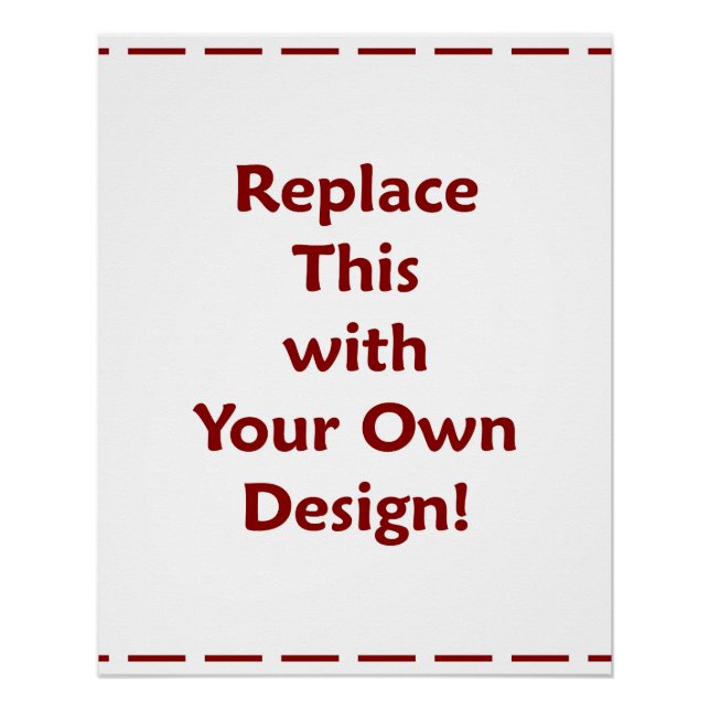 DIY Create Your Own Personalized Custom Poster (Front)