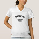 Customized Team Name Glitter Women's Football Jersey Shirt, Black Gold