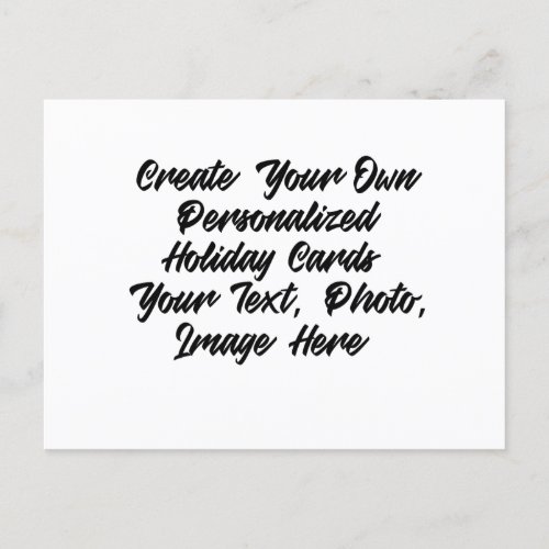 DIY Create Your Own Personalized Holiday Postcard