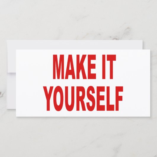 DIY Create Your Own Photo Card (Front)