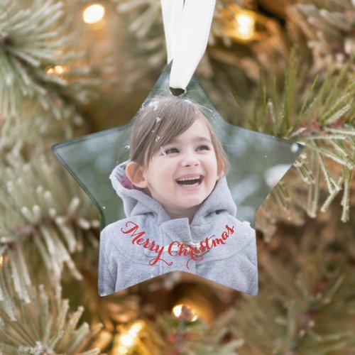 DIY Create Your Own Photo Star Christmas Holiday Ornament