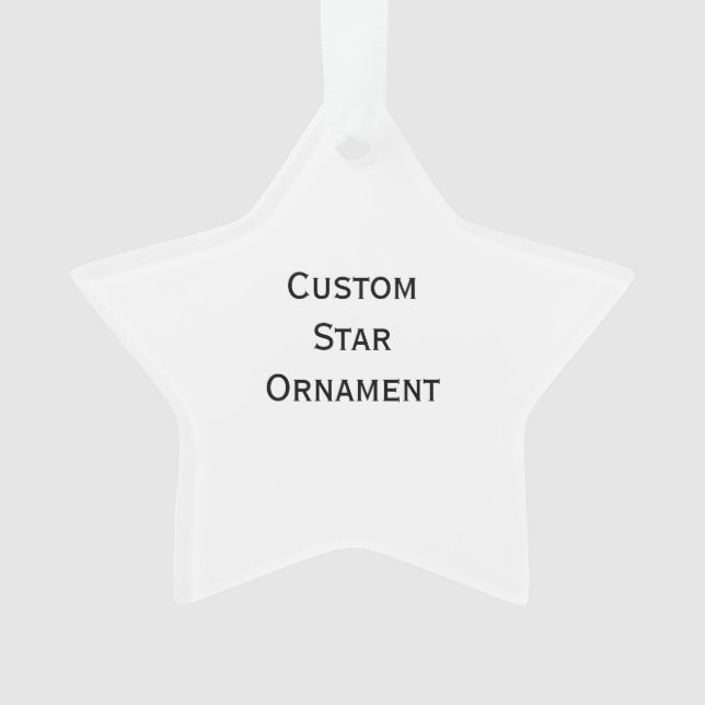 DIY Create Your Own Photo Star Christmas Holiday Ornament (Front)