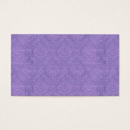 DIY Create Your Own Purple Wedding Damask Business Card