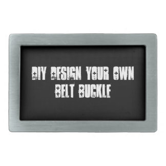 DIY Create Your Own Rectangular Black Belt Buckle