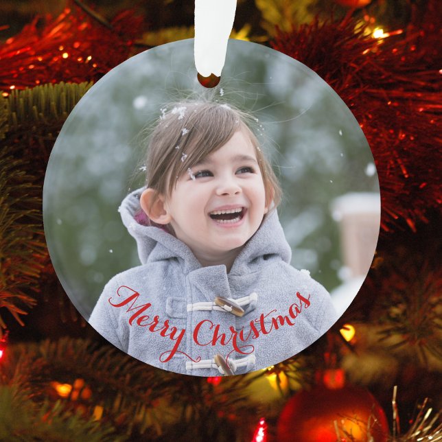 DIY Create Your Own Round Photo Holiday Christmas Ornament (DIY Create Your Own Round Photo Holiday Christmas Ornament)