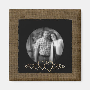 DIY Create Your Own Rustic Personalized Photo Magnet