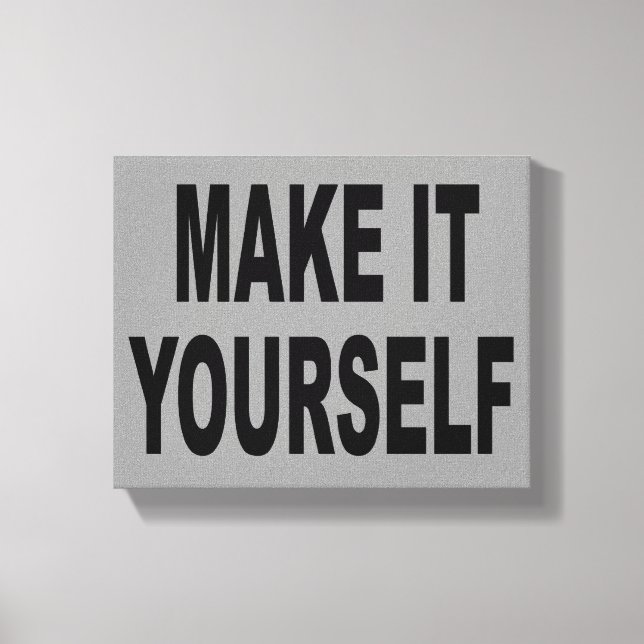 DIY Create Your Own Wrapped Canvas Artwork Print (Front)