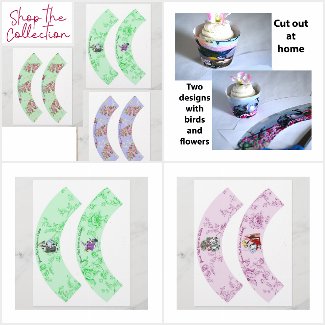 DIY cupcake wrappers to cut out at home