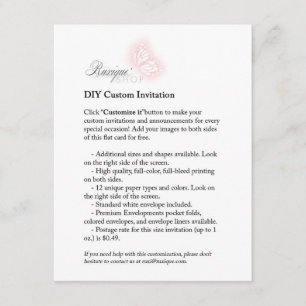 DIY Custom 4.25x5.5 RSVP Thank You Card Printable