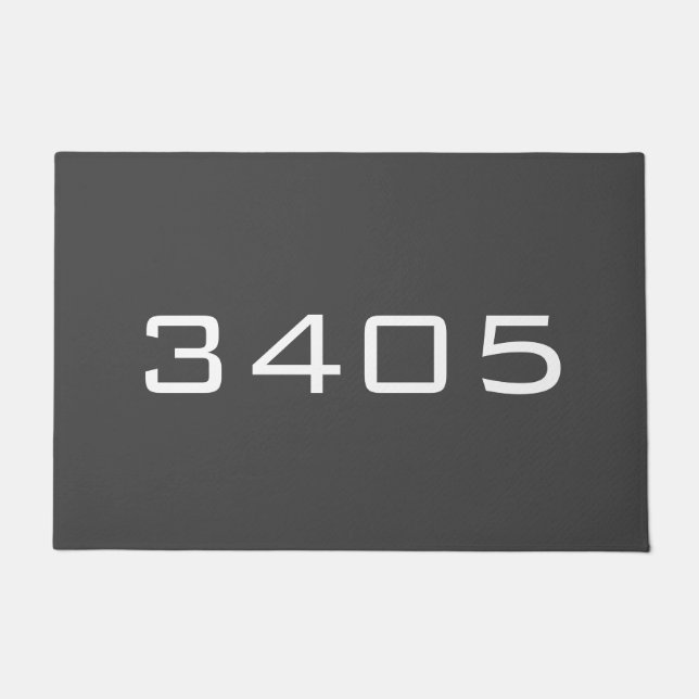 DIY CUSTOM ADDRESS NUMBER and color Doormat (Front)