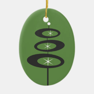 DIY - CUSTOM COLOR - Mid Century Modern Ceramic Ornament