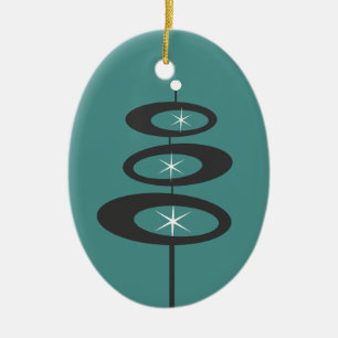 DIY - CUSTOM COLOR - Mid Century Modern Ceramic Ornament