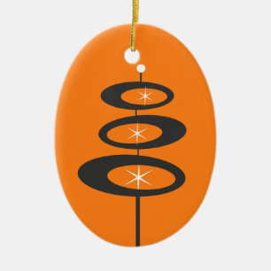 DIY - CUSTOM COLOR - Mid Century Modern Ceramic Ornament