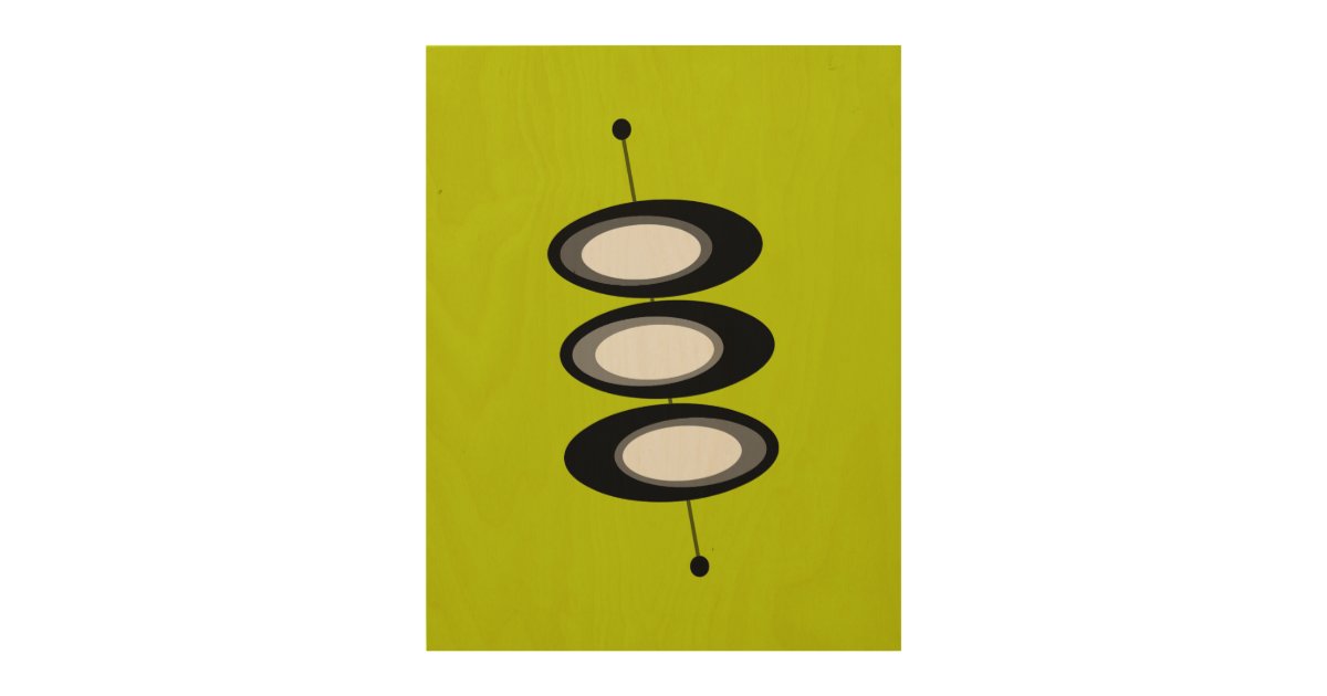 Diy Custom Color Mid Century Modern Wall Art Zazzle Com