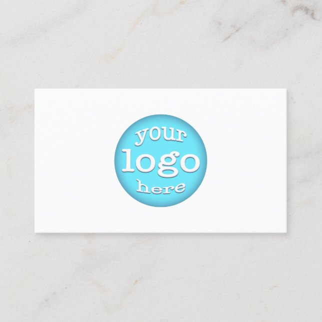 DIY Custom Company Logo Modern Professional Office Business Card (Front)