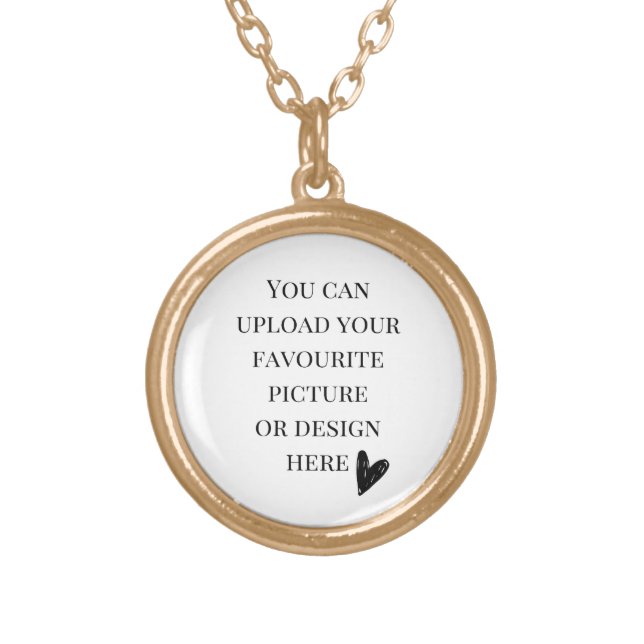 DIY, custom  Gold Plated Necklace (Front)